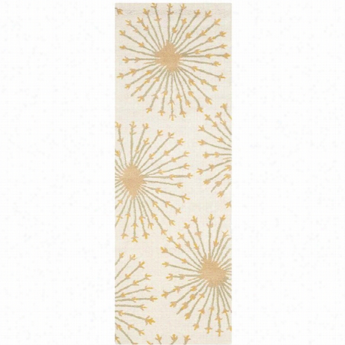 Safavieh Bella Beige Contemporary Rug - Runner 2'3 X 7'