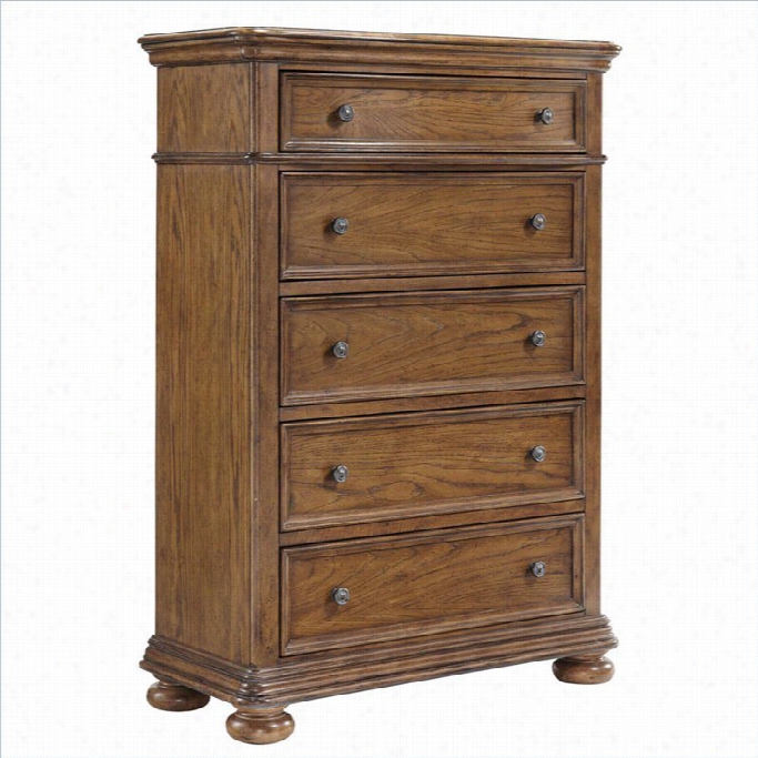 Samuel Lawrene Furniture Paxton Drawer Chest In Medium Wood