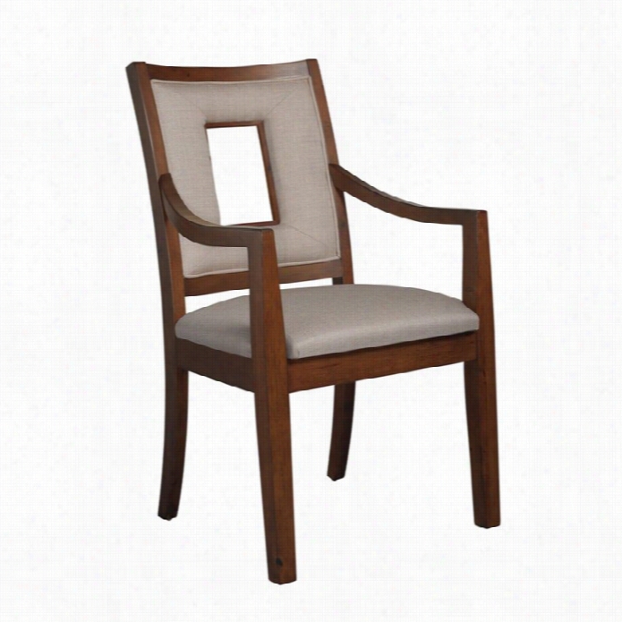 Somerton Well Mannered Arm Chair In Warm  Eagrass Brown