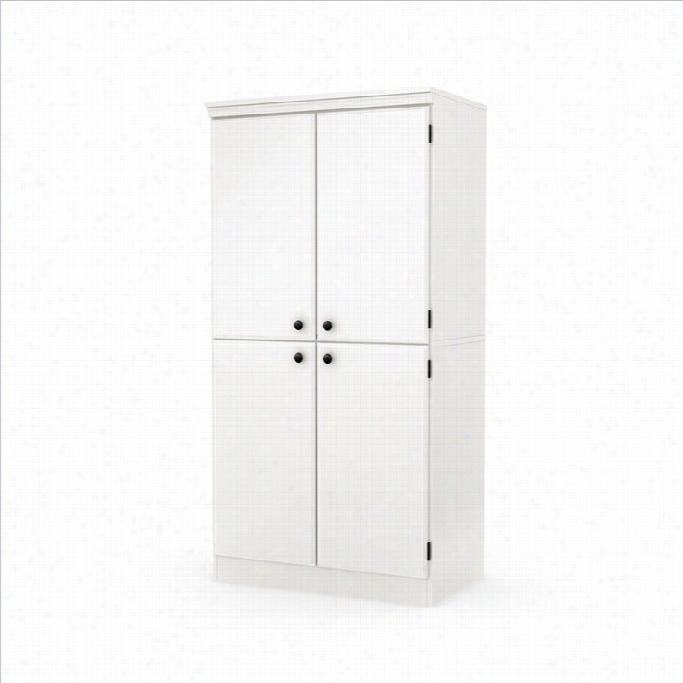 Southern Shore Morgan 4 Door Storage Cabinet In Pure White