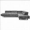 Baxton Studio Adelaide Sectional Sofa in Grey