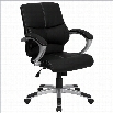 Flash Furniture Mid-Back Contemporary Manager's Office Chair in Black