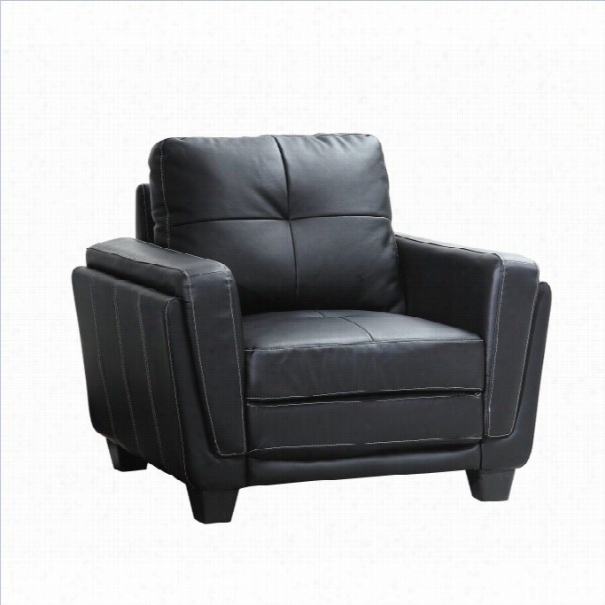 Trent Home Dwyer Faux Accent Leaher Chair In Black