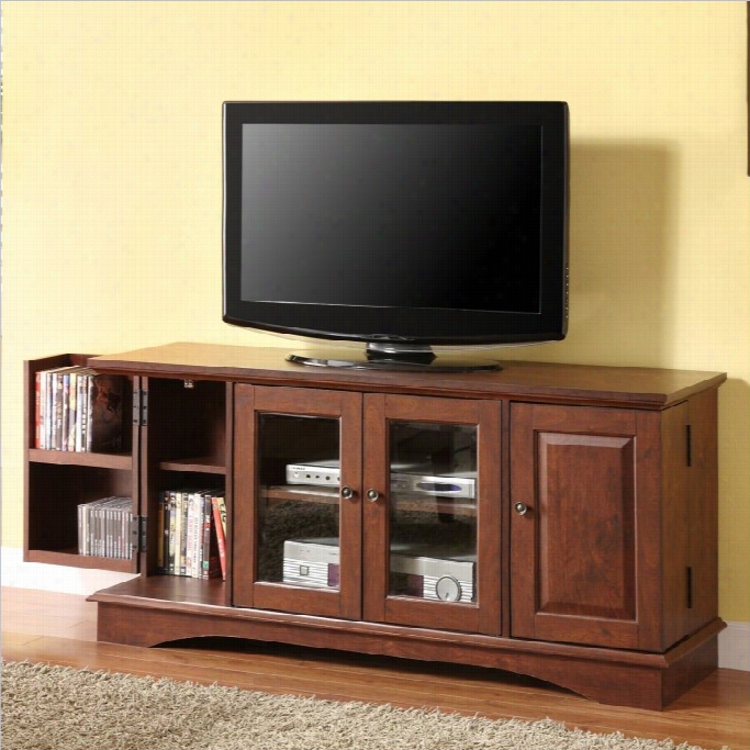 Walkwr Edison 52 Msdia Storage Wwoid Tv Console In Brown