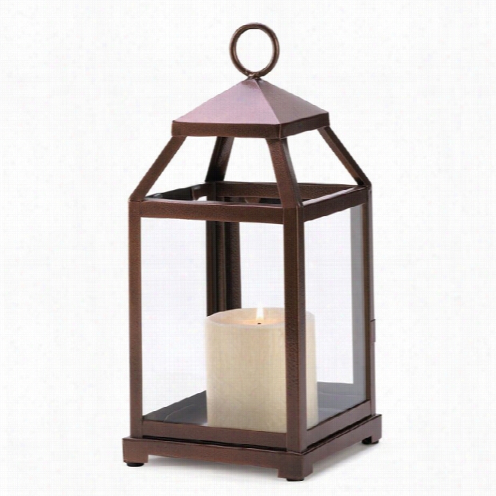 Zingz And Thingz Contemporry Lantern In Broonze