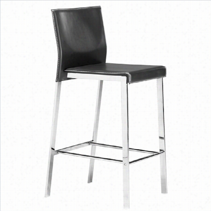 Zuo Boxter 2 Bar Stool In Black
