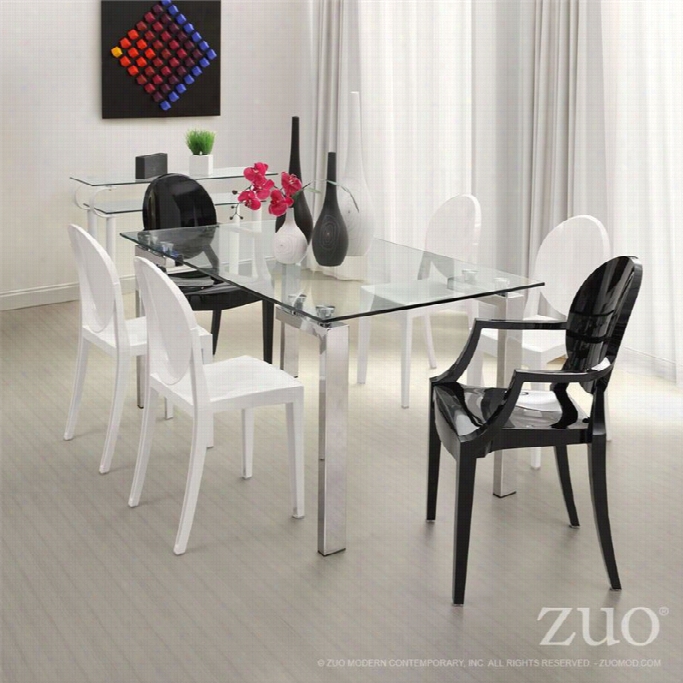 Zuo Roca Casual Dining Tahle With G Lass Top