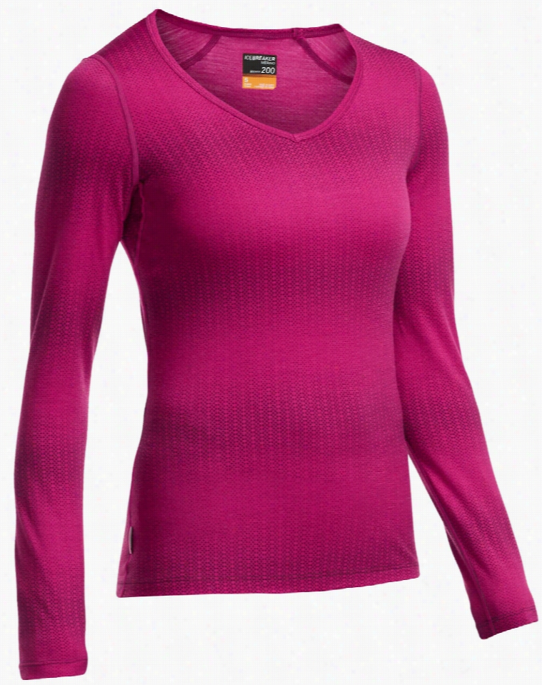 I Cebreaker Oasis L/s V Matrix Baselayer Top