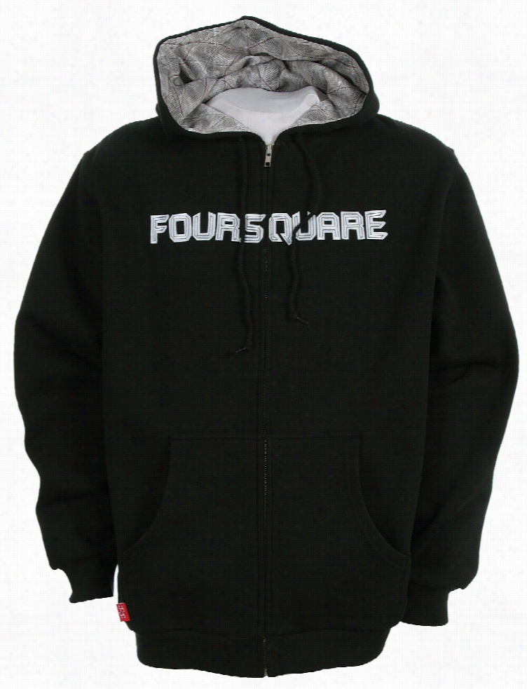 Foursquare Paisley Lined Zipped Hoodie