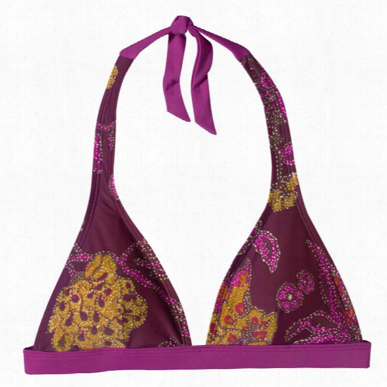 Pataagonia Print Boucau Halter Bikini Tops