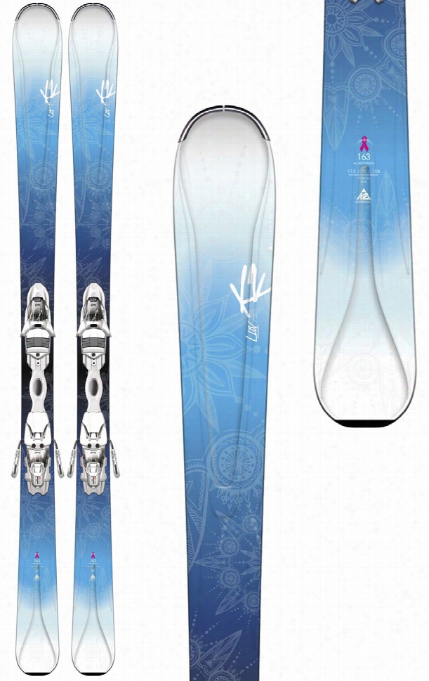 K2 Luv 75 Skis W/ Marker Er3 10 Bindings