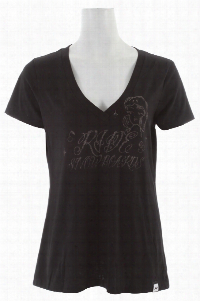 Ride Tattoo V-neck T-shirt