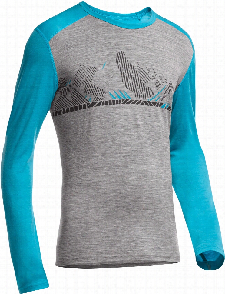 Icebreaker Oasis L/s Crewe Winter Alps Baselayer Top