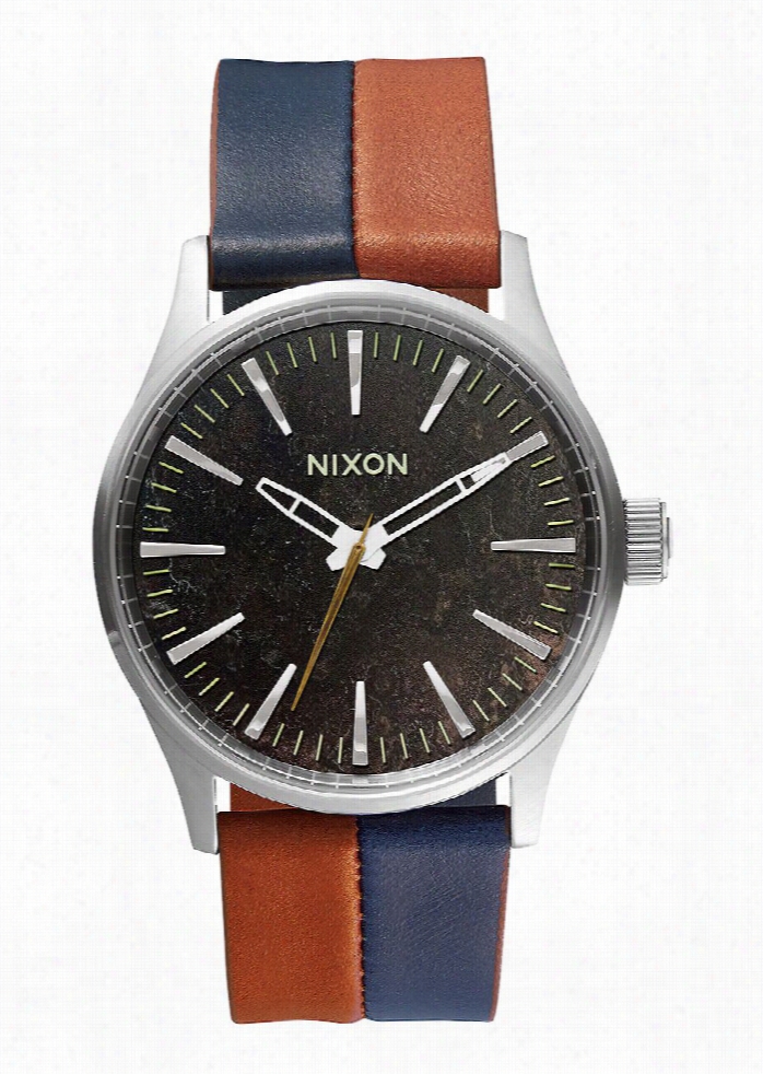 Nixon Sentry 38 Leather Watch