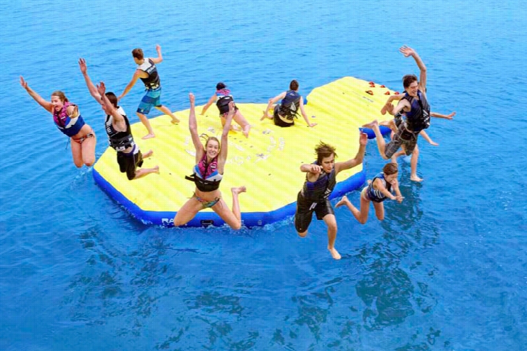 Rave Activty Island Inflatable W/ Ez Up Ii