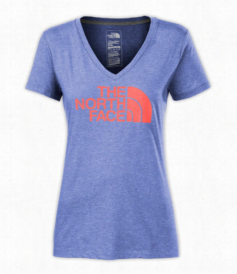 The  North Fac E Half Dome V-neck T-shirt