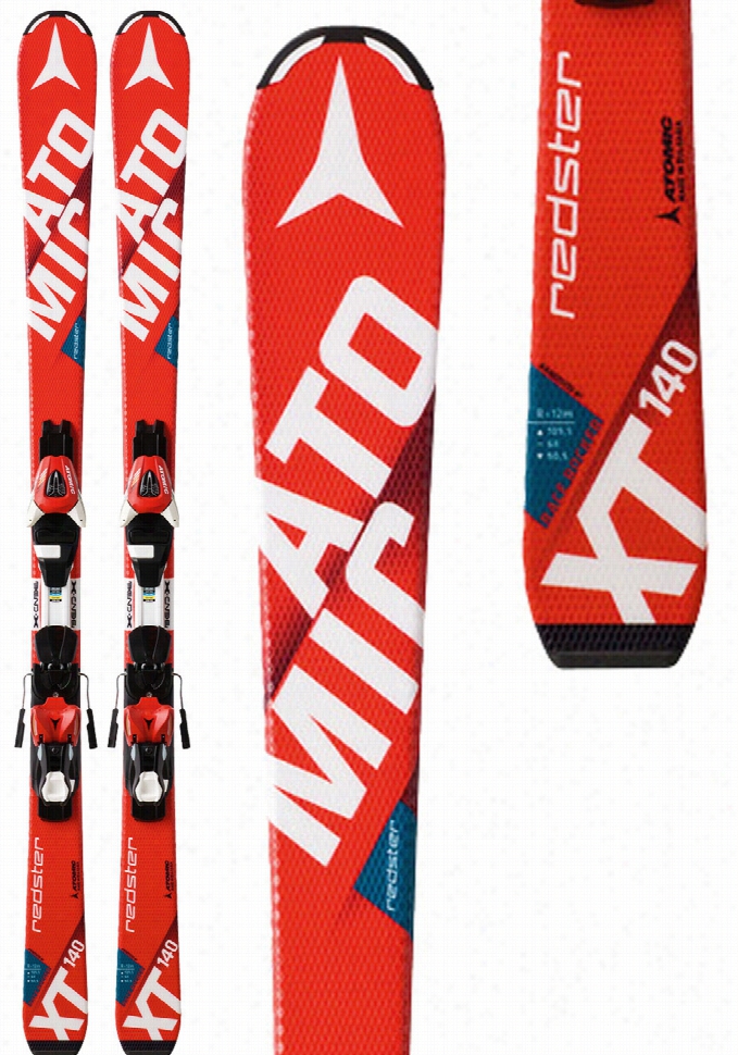 Atlmic Redster Jr Iii Kids Skis W/ Xte 7  Bindings