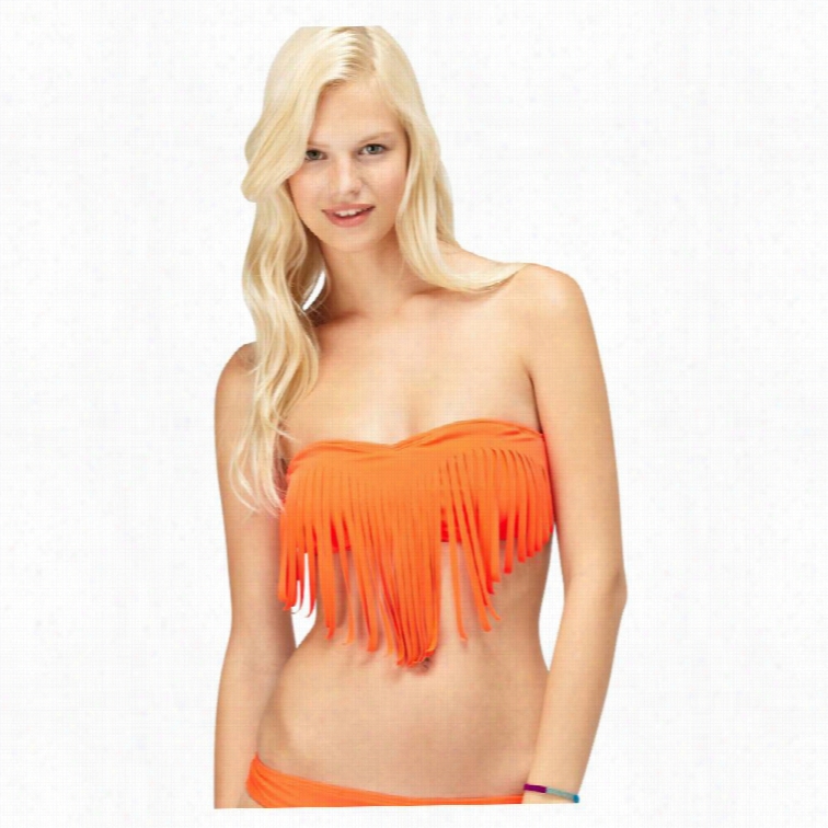 Roxy Surf Essentails Fringe Bandeeau Bikini Tops