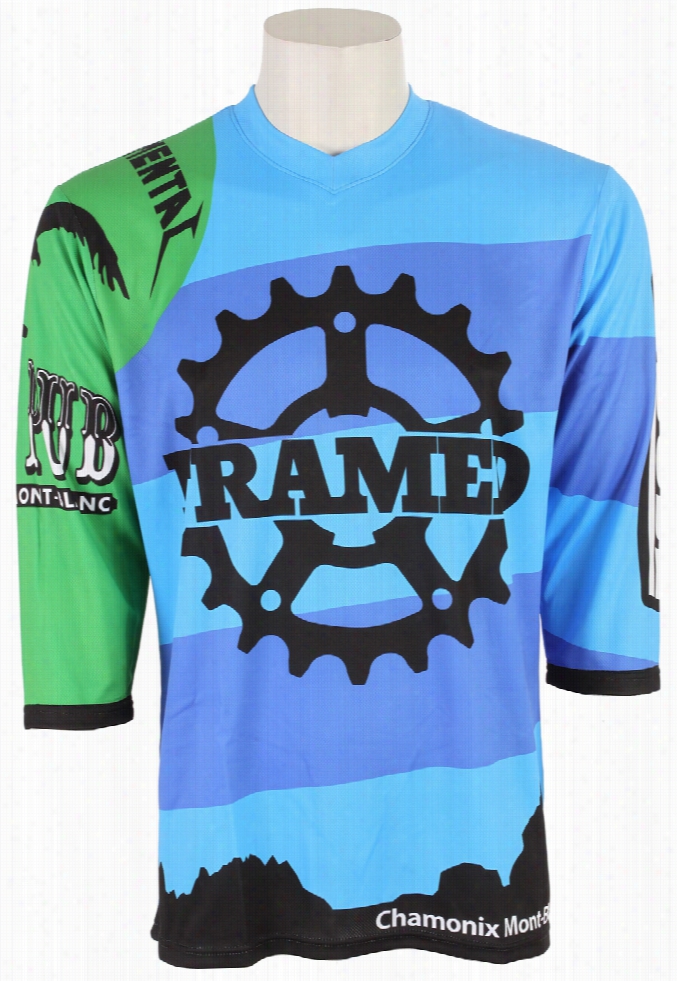 Framed Team 3/4 Bike Jersey Multi