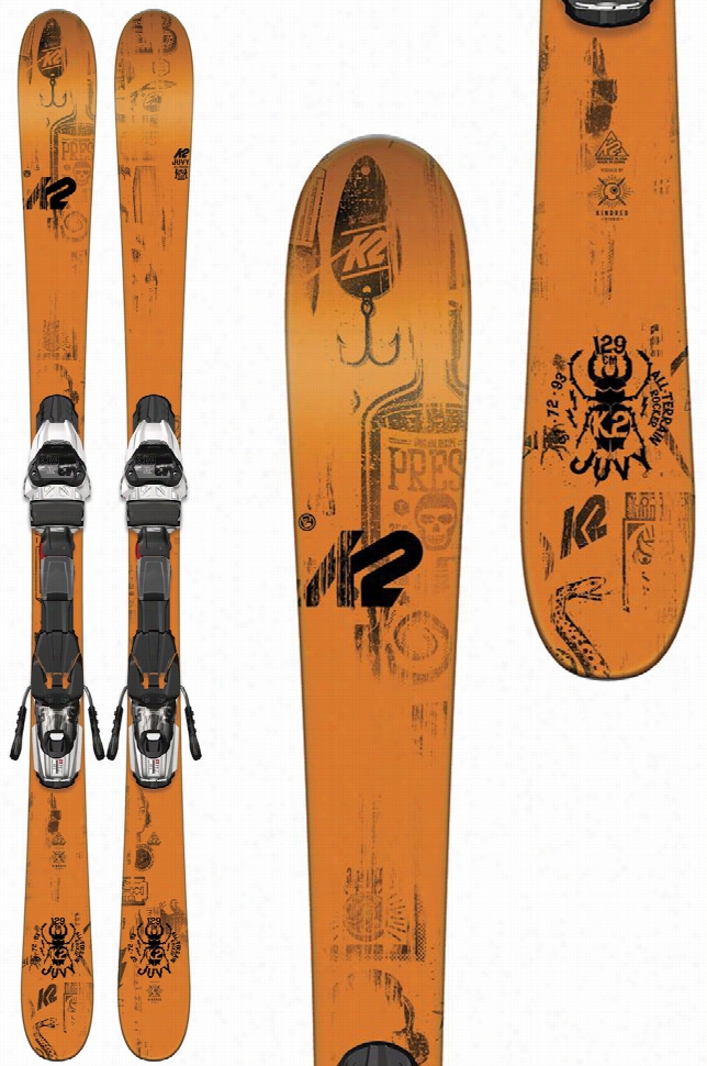 K2 Juvy Skis W/ Marker Fastrak2 7 Bindings