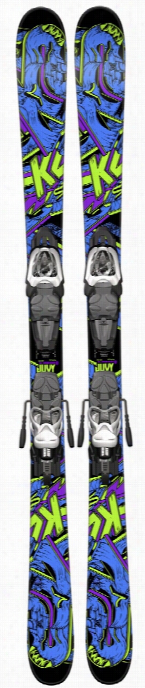 K2 Juvy Kidd Skis W/ Marker Fastrak2 7 Bindings