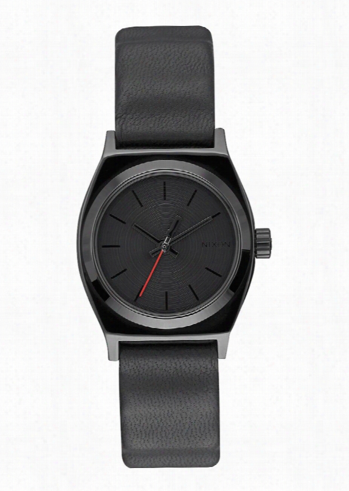 Nixon Small Time Teller Leather Vader Wake
