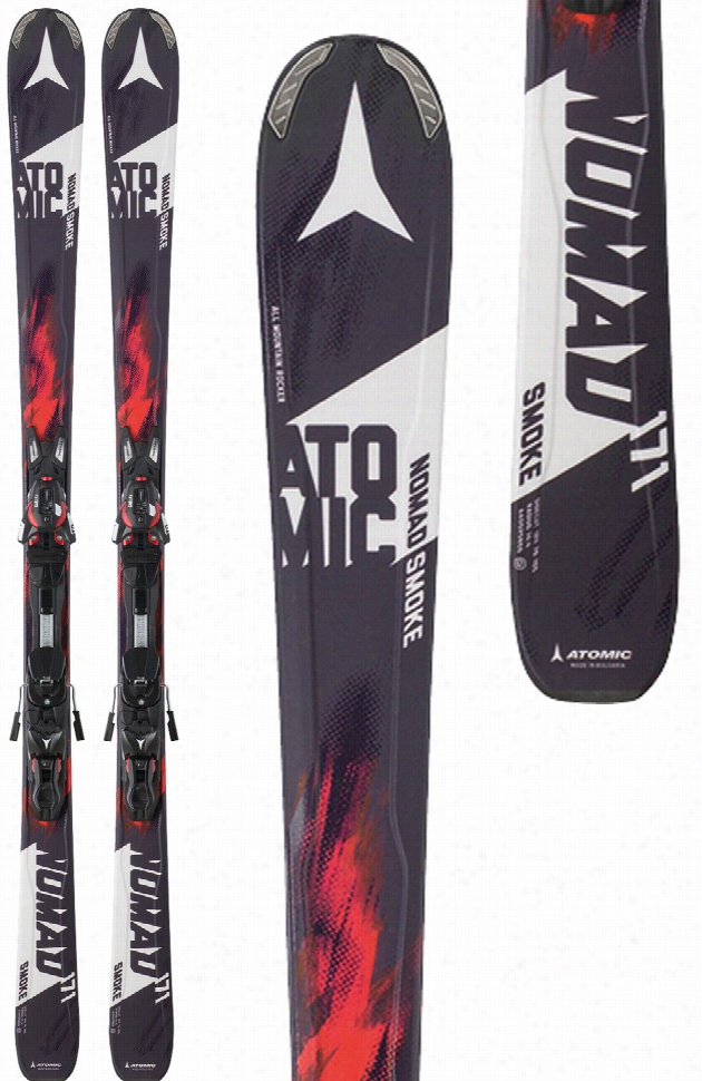 Atomic Nomad Smoke Mens Skis 164 W/ Xto 10 Bindings