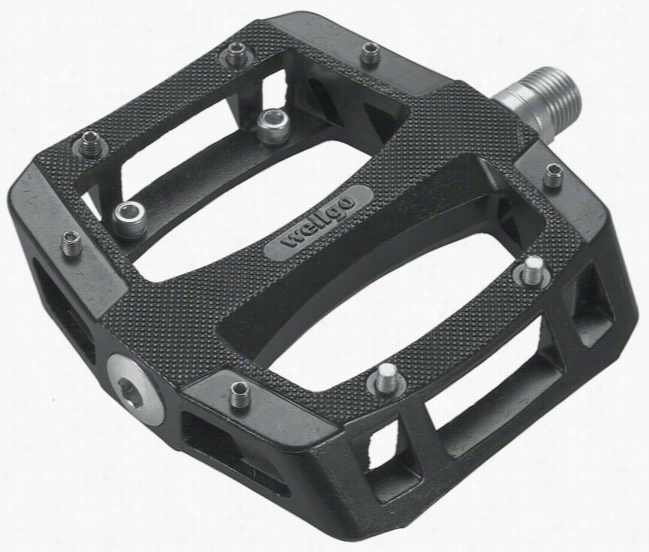 Wellgo Lu-a52 Platform Bike Pedals Black 9/16in