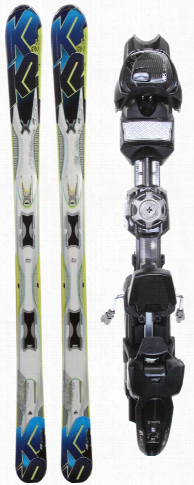 K2 A.m.p. A Ftershock Skis W/ Marker Mx  12.0 Demo Bindings