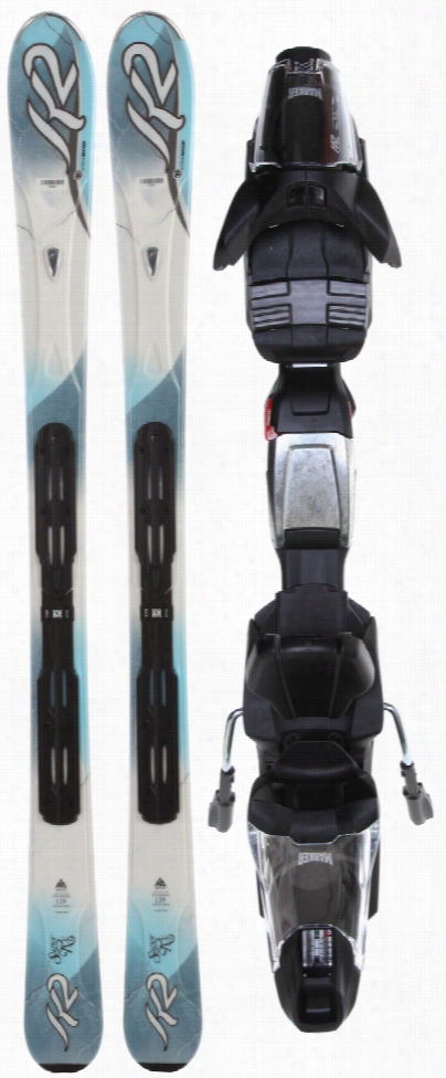 K2 Super Rx Skis W/ Marker Fastrak3 10.0 Bindi Ngs