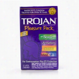 Condom, Male Condom - Trojan Plleasure 11 Pack