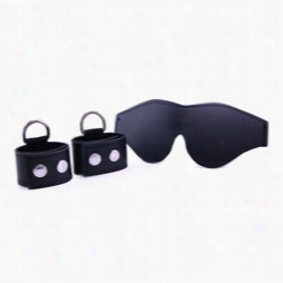 S&m Cuffs And Blindfold Kit