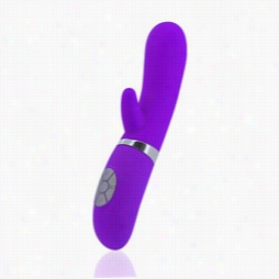 Silicone Dual Vibrator (purple)