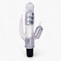 Triple Stimulatipn Vibrator - Waterproof Crystal Flex