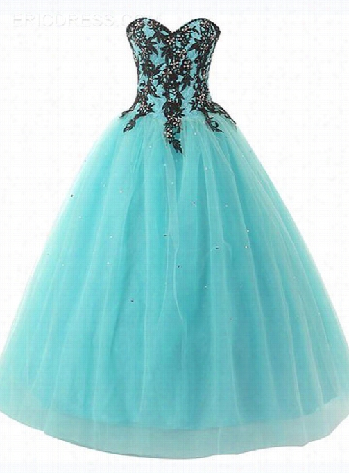 Ericdress Dramatic Sweetheart Appliques Ball Gown Quinceanera Dress