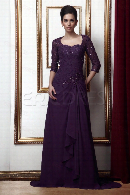 Fantastic Lace Beaded A-line Sweetheart Floor-length Mother Of The Bride Dress