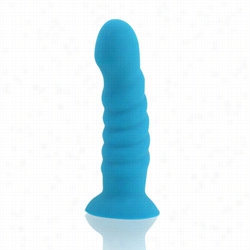 Twistty Silicone Dild O (blue)