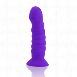 Twistty Silicone Dildo (purple)