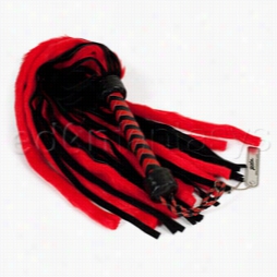 Whip - Faux Fur Flogger (red)