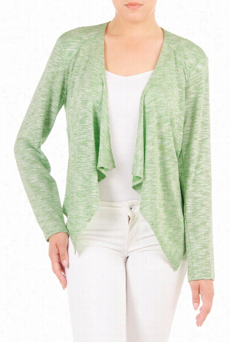 Eshakti Women's Heather Knit Open Front Cardigan