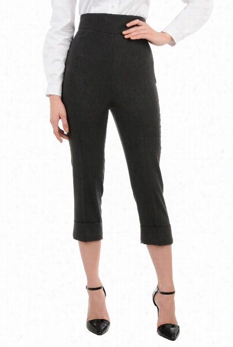 Eshakti Women's High Waist Stretch Twill Pants