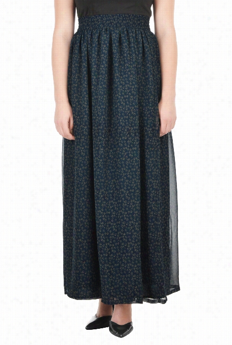 Eshakti Omen's Floral Pint Georgette  Maxi Skirt