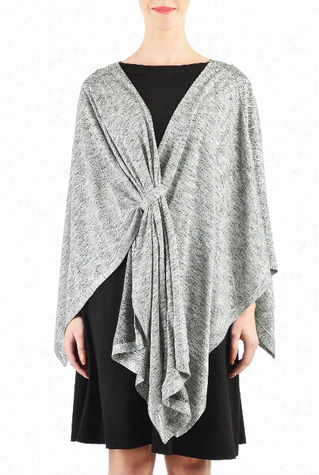 Eshakti Womeen's Hacci Knit Wrap Cardigan