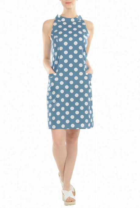 Eshakti Women's Olka Dot Mod Shift Dress