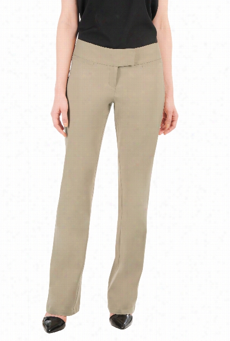 Eshakti Women's Stretch Twill Wide Leg Pants