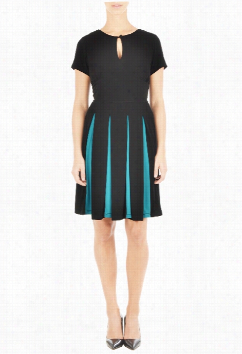 Eshaiti Women's Two Tone Jersey Knit Dress