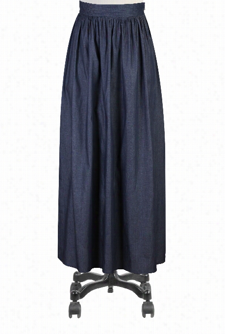 Eshakti Women's Chambray Denim Lon Skirt