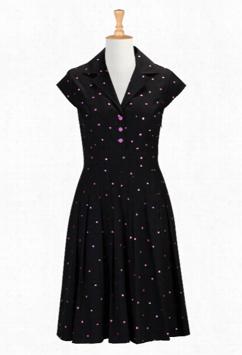 Eshakti Wonen's Dotted Poolin Shhirtdress