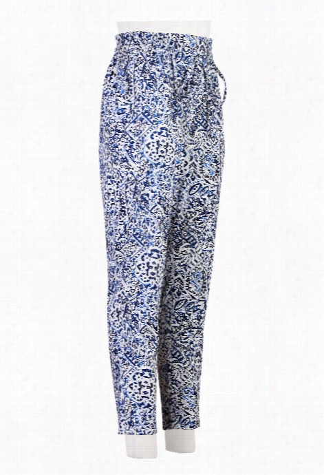 Eshakti Women's Tile Print Slight Pants