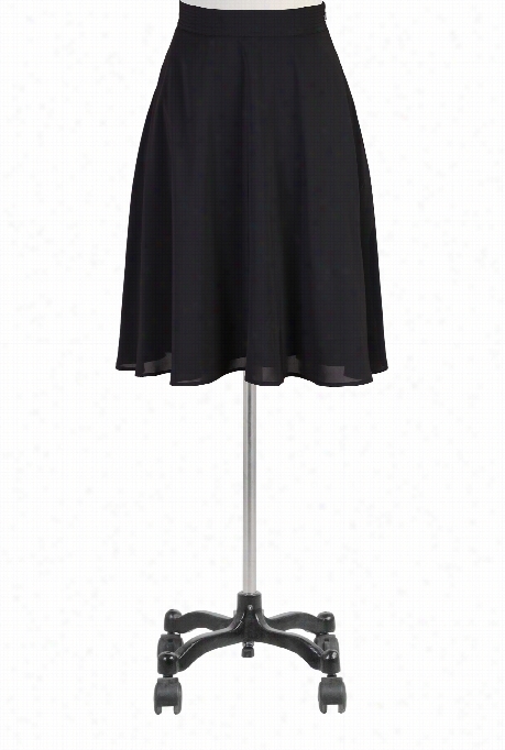 Eshakti Women's Trapunto Banded Waist Crepe Skirt